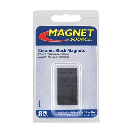 Master Magnetics 8PC Cera BLCK Magnets 7001
